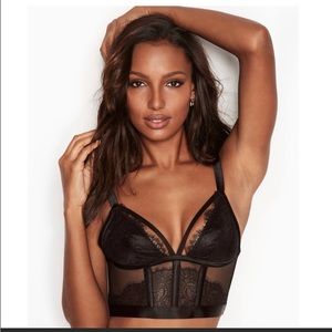 NWOT Victoria’s Secret Very Sexy black lace bustier size large